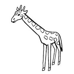 Dessin à colorier: Girafe (Animaux) #7351 - Coloriages à Imprimer Gratuits