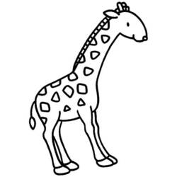 Dessin à colorier: Girafe (Animaux) #7367 - Coloriages à Imprimer Gratuits