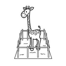 Dessin à colorier: Girafe (Animaux) #7391 - Coloriages à Imprimer Gratuits