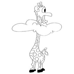 Dessin à colorier: Girafe (Animaux) #7415 - Coloriages à Imprimer Gratuits