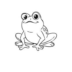 Coloriage Grenouille (Animaux) #187315 à imprimer et colorier