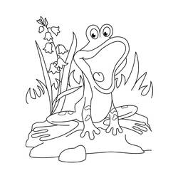 Coloriage Grenouille (Animaux) #187320 à imprimer et colorier