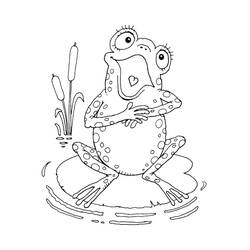 Coloriage Grenouille (Animaux) #187331 à imprimer et colorier