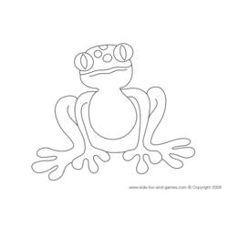 Dessin à colorier: Grenouille (Animaux) #7645 - Coloriages à Imprimer Gratuits
