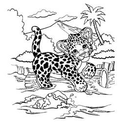 Dessin à colorier: Guépard (Animaux) #188888 - Coloriages à Imprimer Gratuits