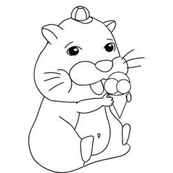 Coloriage Hamster (Animaux) #188813 à imprimer et colorier