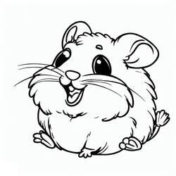 Coloriage Hamster (Animaux) #188821 à imprimer et colorier