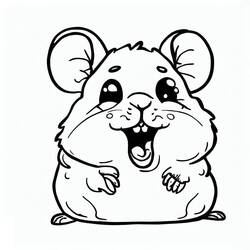 Coloriage Hamster (Animaux) #188823 à imprimer et colorier