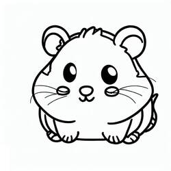 Coloriage Hamster (Animaux) #188826 à imprimer et colorier