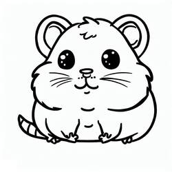 Coloriage Hamster (Animaux) #188827 à imprimer et colorier