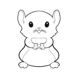 Coloriage Hamster (Animaux) #188847 à imprimer et colorier