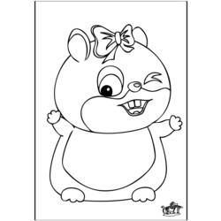 Dessin à colorier: Hamster (Animaux) #8031 - Coloriages à Imprimer Gratuits