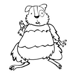 Dessin à colorier: Hamster (Animaux) #8051 - Coloriages à Imprimer Gratuits