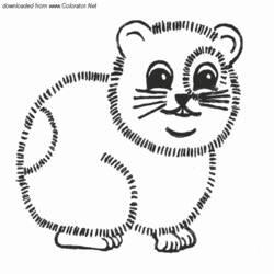 Dessin à colorier: Hamster (Animaux) #8121 - Coloriages à Imprimer Gratuits