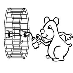 Dessin à colorier: Hamster (Animaux) #8155 - Coloriages à Imprimer Gratuits