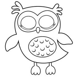 Joli coloriage Hibou (Animaux) #178802, prêt à imprimer