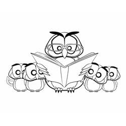 Coloriage gratuit Hibou (Animaux) #178819 à colorier aux crayons