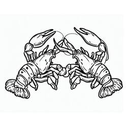 Dessin à colorier: Homard (Animaux) #186708 - Coloriages à Imprimer Gratuits
