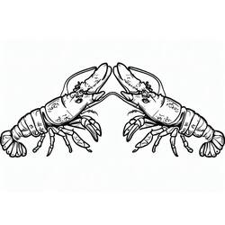 Dessin à colorier: Homard (Animaux) #186709 - Coloriages à Imprimer Gratuits