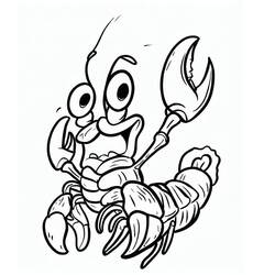 Dessin à colorier: Homard (Animaux) #186710 - Coloriages à Imprimer Gratuits