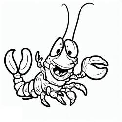 Dessin à colorier: Homard (Animaux) #186713 - Coloriages à Imprimer Gratuits