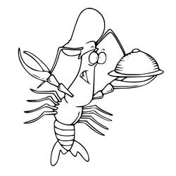 Dessin à colorier: Homard (Animaux) #186723 - Coloriages à Imprimer Gratuits