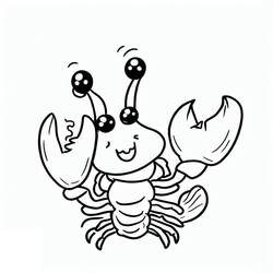 Dessin à colorier: Homard (Animaux) #186724 - Coloriages à Imprimer Gratuits