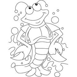 Dessin à colorier: Homard (Animaux) #186730 - Coloriages à Imprimer Gratuits