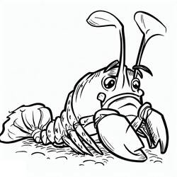 Dessin à colorier: Homard (Animaux) #186732 - Coloriages à Imprimer Gratuits