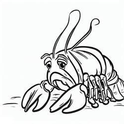 Dessin à colorier: Homard (Animaux) #186733 - Coloriages à Imprimer Gratuits