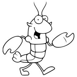 Dessin à colorier: Homard (Animaux) #186735 - Coloriages à Imprimer Gratuits