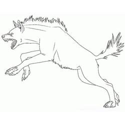 Dessin à colorier: Hyène (Animaux) #186922 - Coloriages à Imprimer Gratuits