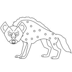 Dessin à colorier: Hyène (Animaux) #186934 - Coloriages à Imprimer Gratuits