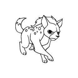 Dessin à colorier: Hyène (Animaux) #19650 - Coloriages à Imprimer Gratuits