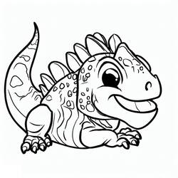 Dessin à colorier: Iguane (Animaux) #188782 - Coloriages à Imprimer Gratuits