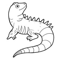 Dessin à colorier: Iguane (Animaux) #188788 - Coloriages à Imprimer Gratuits