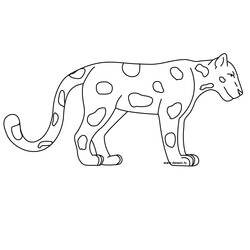 Dessins à colorier: Jaguar - Coloriages à imprimer