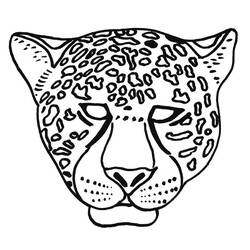 Dessin à colorier: Jaguar (Animaux) #9011 - Coloriages à Imprimer Gratuits