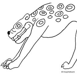 Dessin à colorier: Jaguar (Animaux) #9016 - Coloriages à Imprimer Gratuits