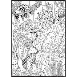 Coloriage Jungle (Animaux) #181011 à imprimer et colorier