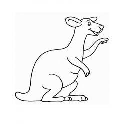 Coloriage Kangourou (Animaux) #179659 à imprimer et colorier