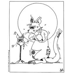 Dessin à colorier: Kangourou (Animaux) #9178 - Coloriages à Imprimer Gratuits