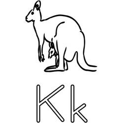 Dessin à colorier: Kangourou (Animaux) #9274 - Coloriages à Imprimer Gratuits