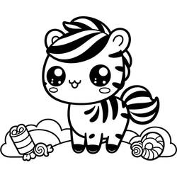 Dessin à colorier: Kawaii Animaux (Animaux) #209248 - Coloriages à Imprimer Gratuits