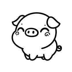 Dessin à colorier: Kawaii Animaux (Animaux) #209257 - Coloriages à Imprimer Gratuits