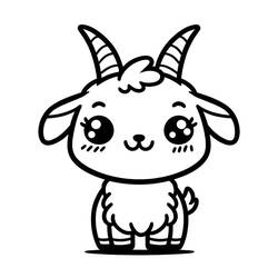 Dessin à colorier: Kawaii Animaux (Animaux) #209259 - Coloriages à Imprimer Gratuits