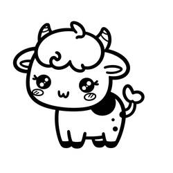 Dessin à colorier: Kawaii Animaux (Animaux) #209262 - Coloriages à Imprimer Gratuits