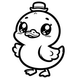 Dessin à colorier: Kawaii Animaux (Animaux) #209263 - Coloriages à Imprimer Gratuits