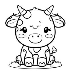 Dessin à colorier: Kawaii Animaux (Animaux) #209268 - Coloriages à Imprimer Gratuits