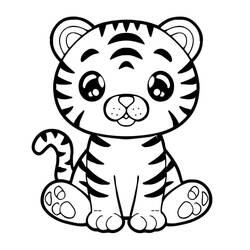 Dessin à colorier: Kawaii Animaux (Animaux) #209269 - Coloriages à Imprimer Gratuits